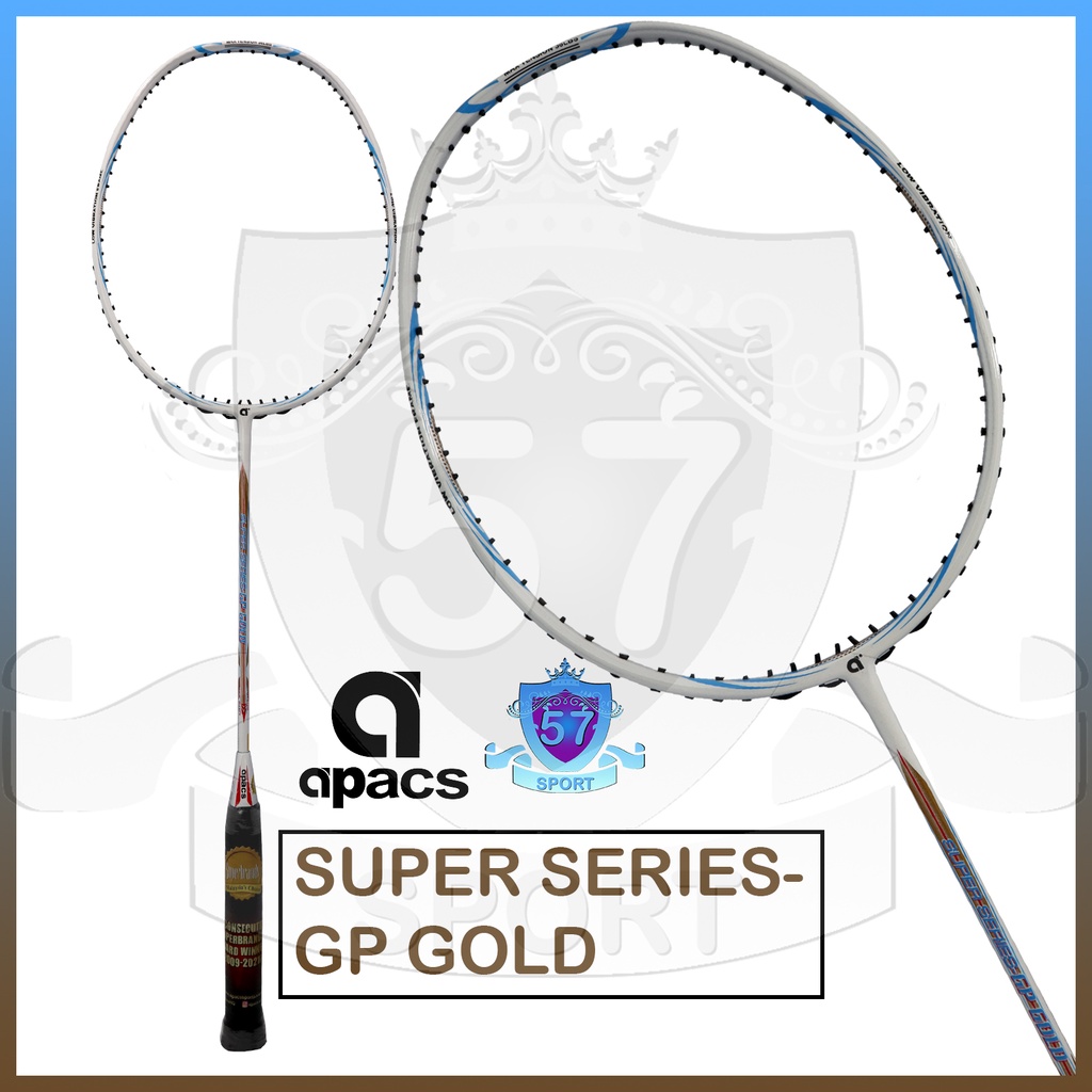 Raket Original Apacs Super Series GP Gold Bonus Senar dan Tas Badminton