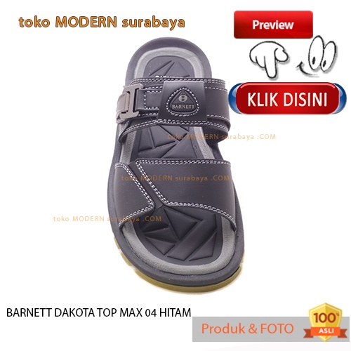 BARNETT DAKOTA TOP MAX 04 HITAM sandal pria casual sandal slide