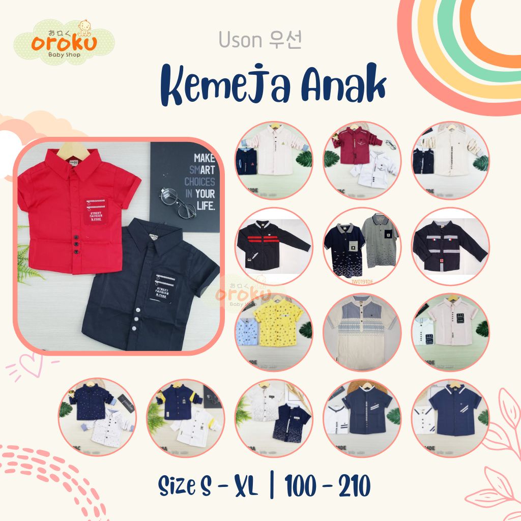 USON KEMEJA ANAK / KEMEJEA ANAK / KEMEJA BAYI / USON