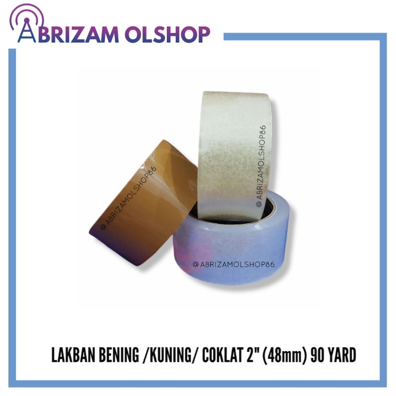 

LAKBAN BENING 2" ( 2 INCH / 48MM ) 90 YARD/ TAPE / ISOLASI