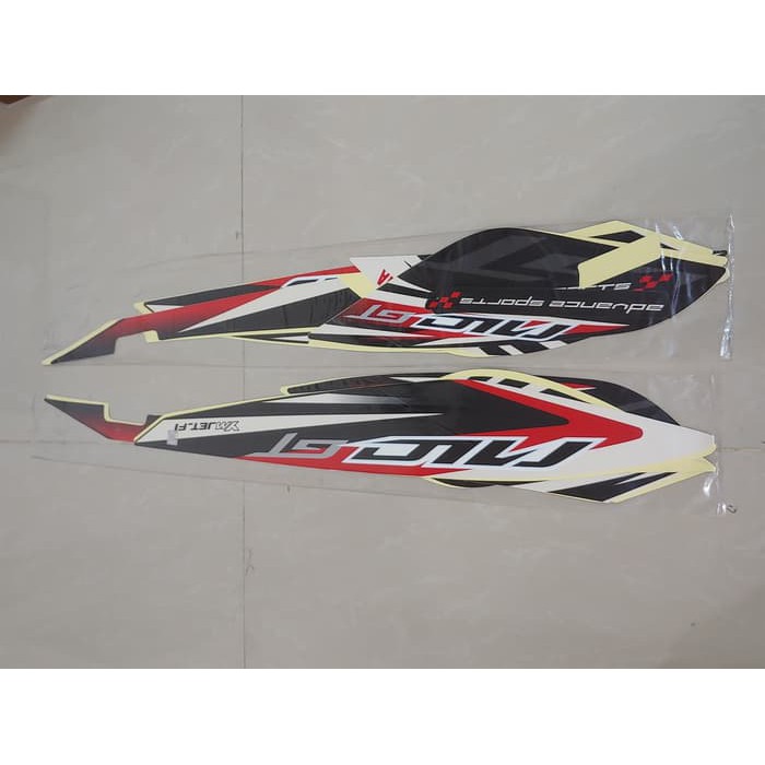 Striker Motor ORI&KW / Stiker Bodi & Lis Body & Striping Mio Gt 2014 Hitam Full