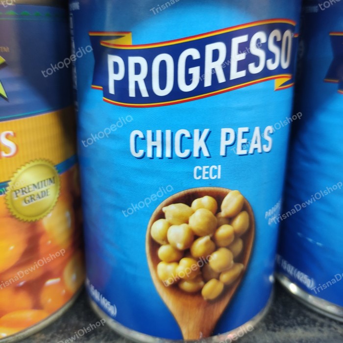 

PROGRESSO Chick Peas Ceci Beans Can 425gram ( Kacang Kaleng )