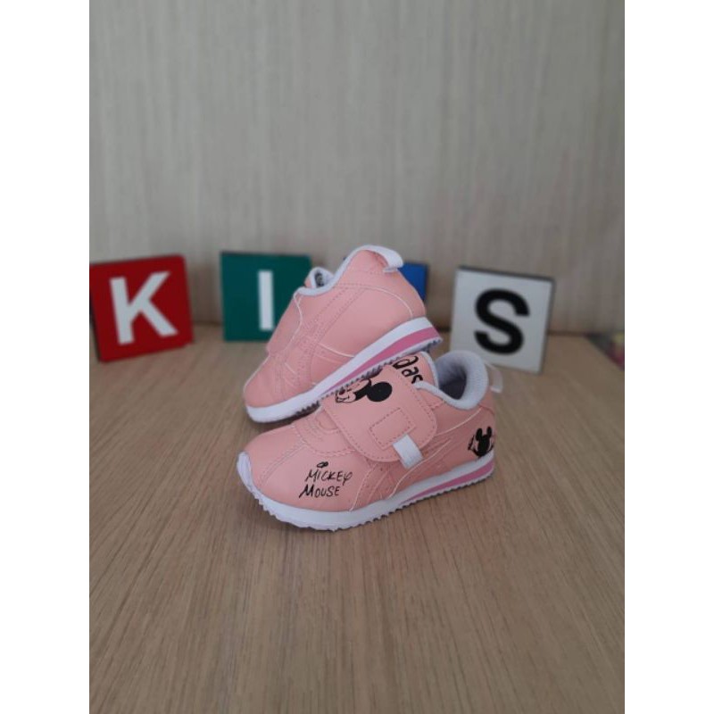 SEPATU ANAK MICKEY MOUSE PREMIUM HIGH QUALITY SEPATU MICKEY PINK