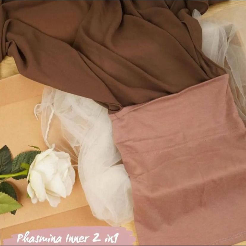 PASHMINA INNER DIAMOND CREPE 2in1 instant hijab ciput