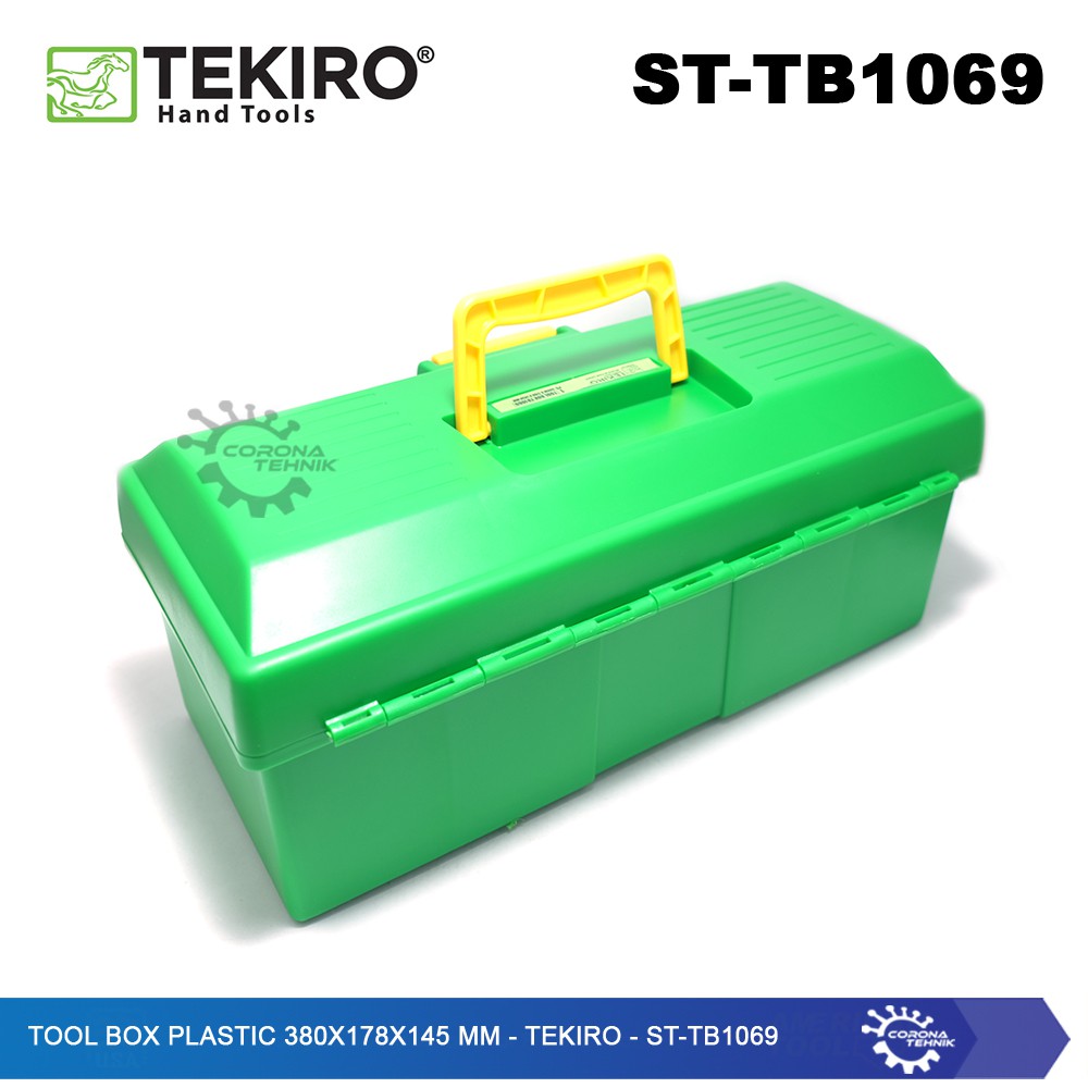 Tool Box Plastic 380x178x145 mm - Tekiro - ST-TB1069