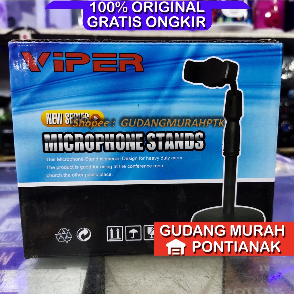 Stand mic Serbaguna bisa di tinggi rendah kan dudukan mic tiang mic meja