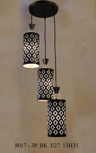 Lampu Hias gantung dekorasi ruang tamu - meja makan minimalis 8017 / 3