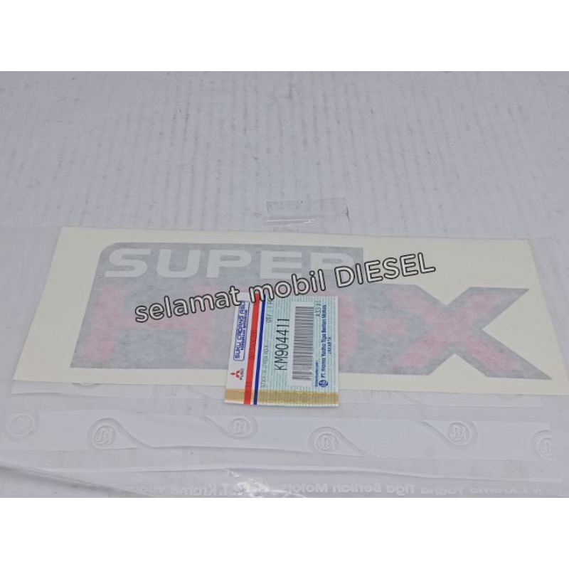 

stiker logo sticker super HDX km 904411Asli
