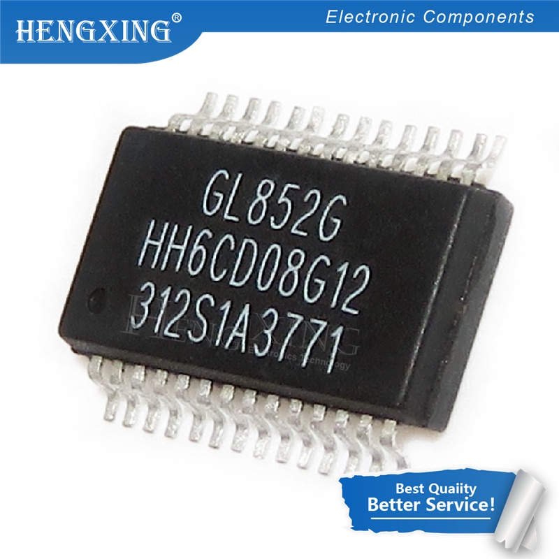 50pcs Komponen Elektronik GL852G GL852 SSOP-28