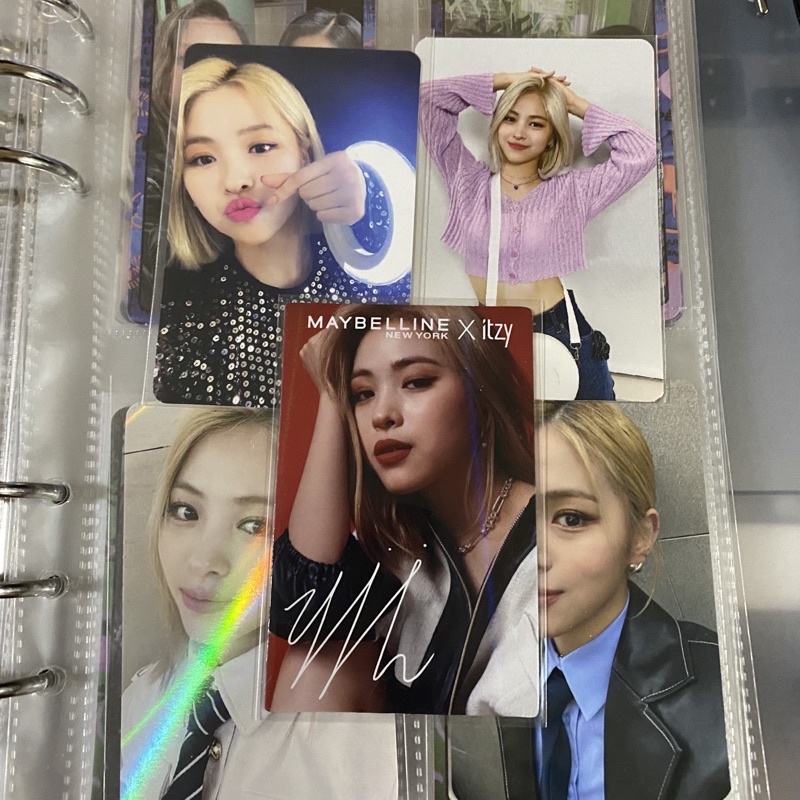 ryujin photocard pc lightring selca + lightring case + maybelline