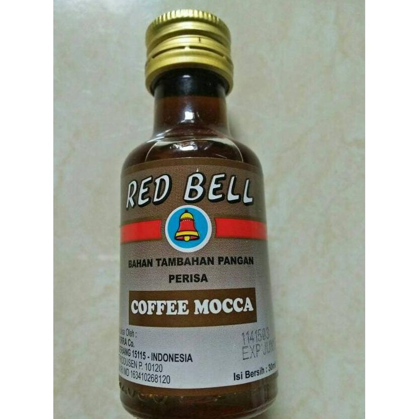 

31.87-Kue- Flavouring/Essence Coffee Mocca+Red Bell 30Ml+Untuk Perisa Yang Enak -Terlengkap-