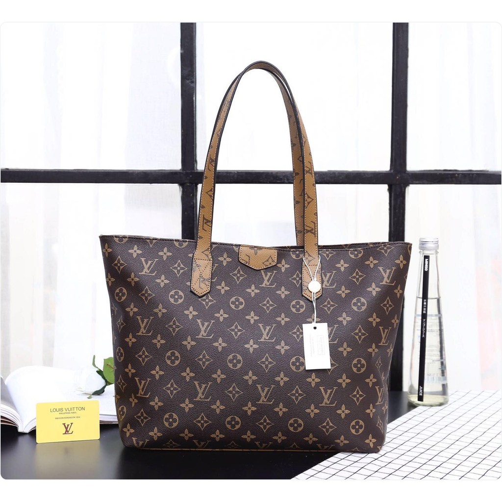 New arrival tas wanita branded impor batam merk Louis Vuitton Himilten Tote Bag promo
