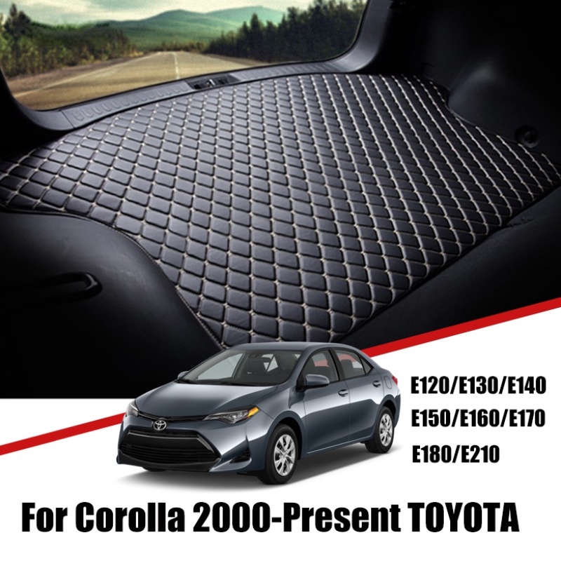 Matras Pelindung Bagasi Mobil Bahan Kulit Premium Untuk Toyota Corolla 2000-2021