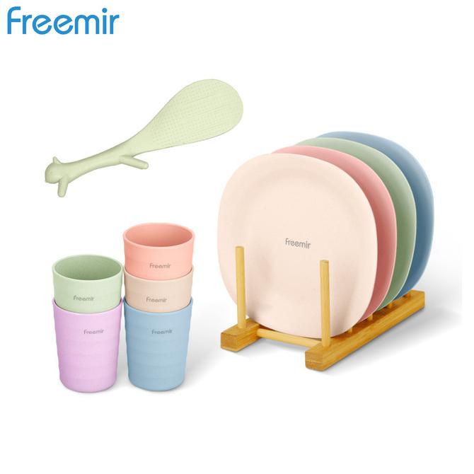 freemir Bundle Set Alat Makan Piring Gelas dan Sendok Cutlery Set