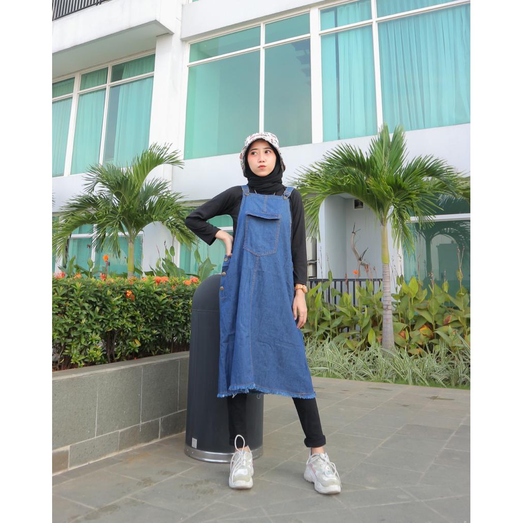 Disc 50% FRIANDA MINI OVERALL - FLOTTILICIOUS / PAKAIAN WANITA MURAH / OVERAL JEANS / OVERAL KEKINIAN