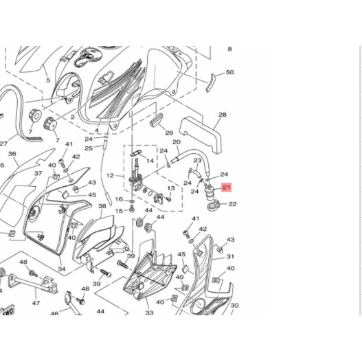 FILTER SARINGAN BENSIN SCORPIO ORI YGP 5BP-F4560-00