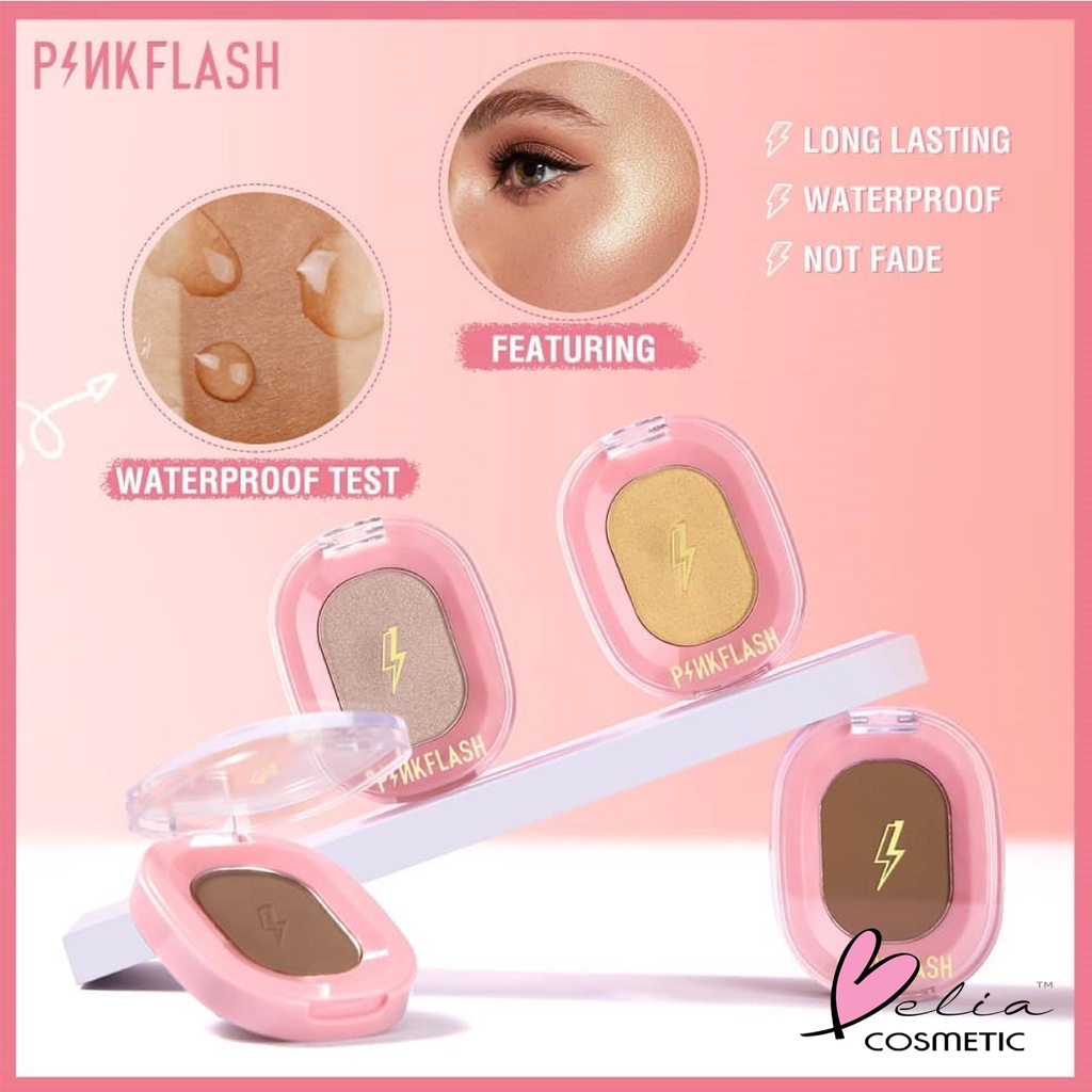 ❤ BELIA ❤ PINKFLASH Soft Pigment Face Contour Highlighter Shimmer | Pink Flash OhMyShow BPOM PF-F02