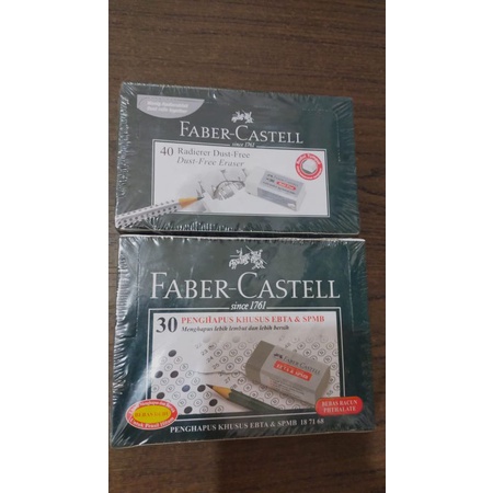 

Penghapus Faber Castell putih dan abu-abu