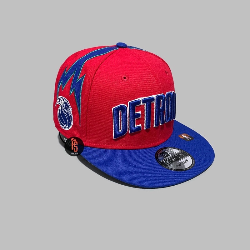 TOPI NEW ERA ORIGINAL 950 NBA CITY OFF DETROIT PISTONS RED BLUE