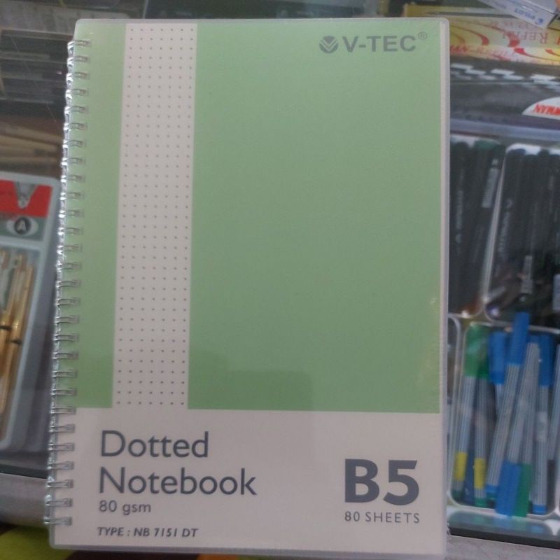 

Dotted notebook 80gsm B5