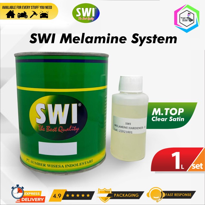 SWI MELAMINE SYSTEM CLEAR SATIN 1 liter set