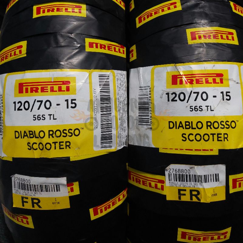 Ban depan XMAX Forza 250 Pirelli Diablo Rosso Scooter 120/70-15 120 70 ring 15