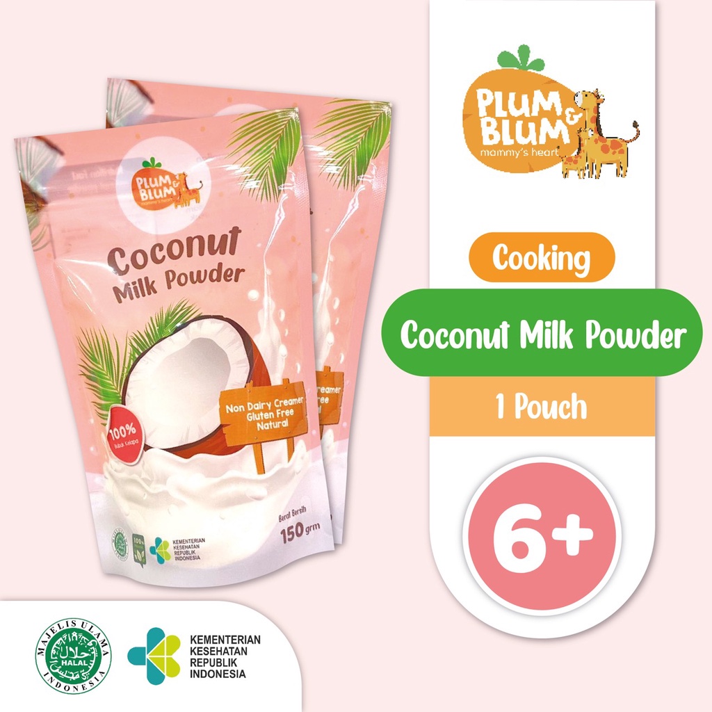 

Plum & Blum Coconut Milk Powder Santan MPASI 150 g