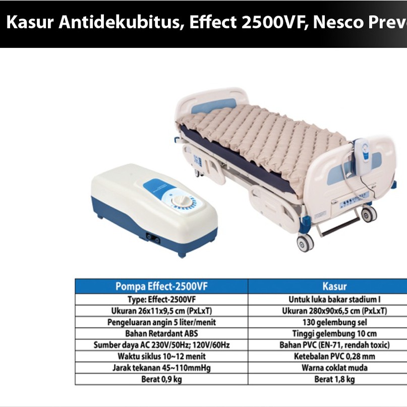 Kasur Antidikubitus, Effect 2500VF, Nesco Prevent Care