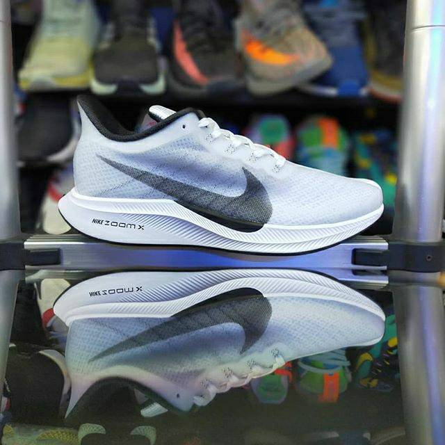 Sepatu Nike Zoom Pegasus 35 Turbo White Black Hitam Putih Premium original sneakers