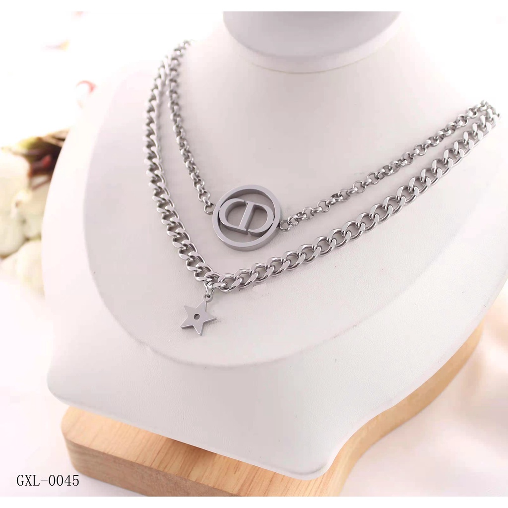 Set titanium perhiasan fashion kalung dan gelang  0003.0045