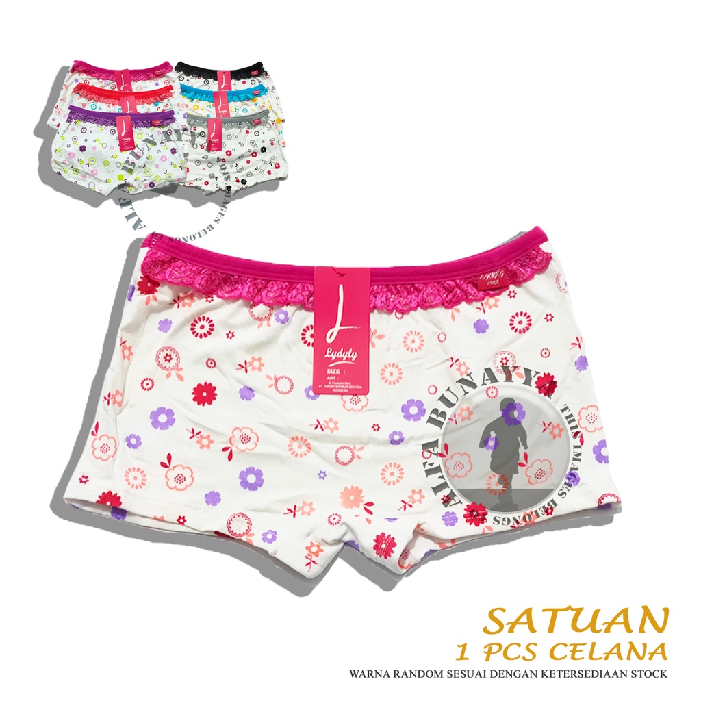 1 Pcs Celana Dalam CD Boxer Anak Remaja Perempuan Lydyly CD Underwear Berkualitas