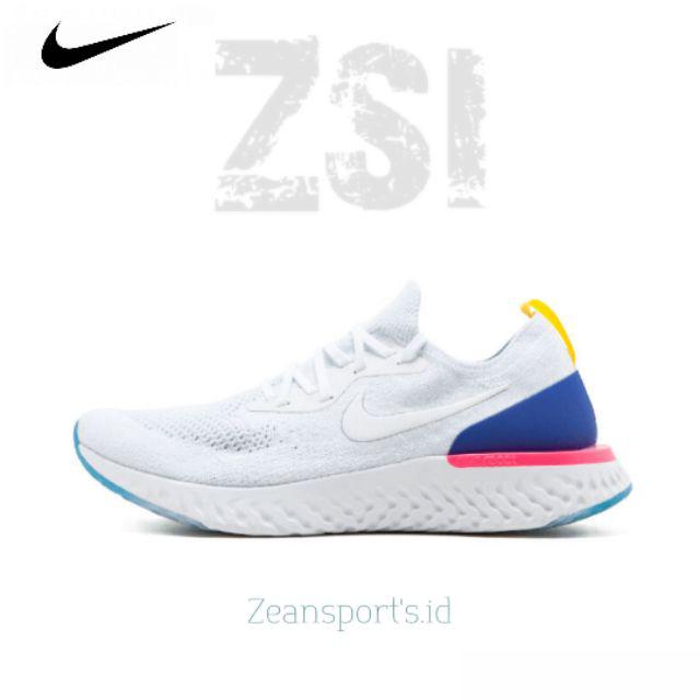 nike epic react all white