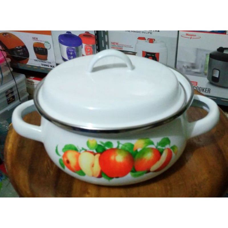 Panci Saji Enamel KIG 16 cm