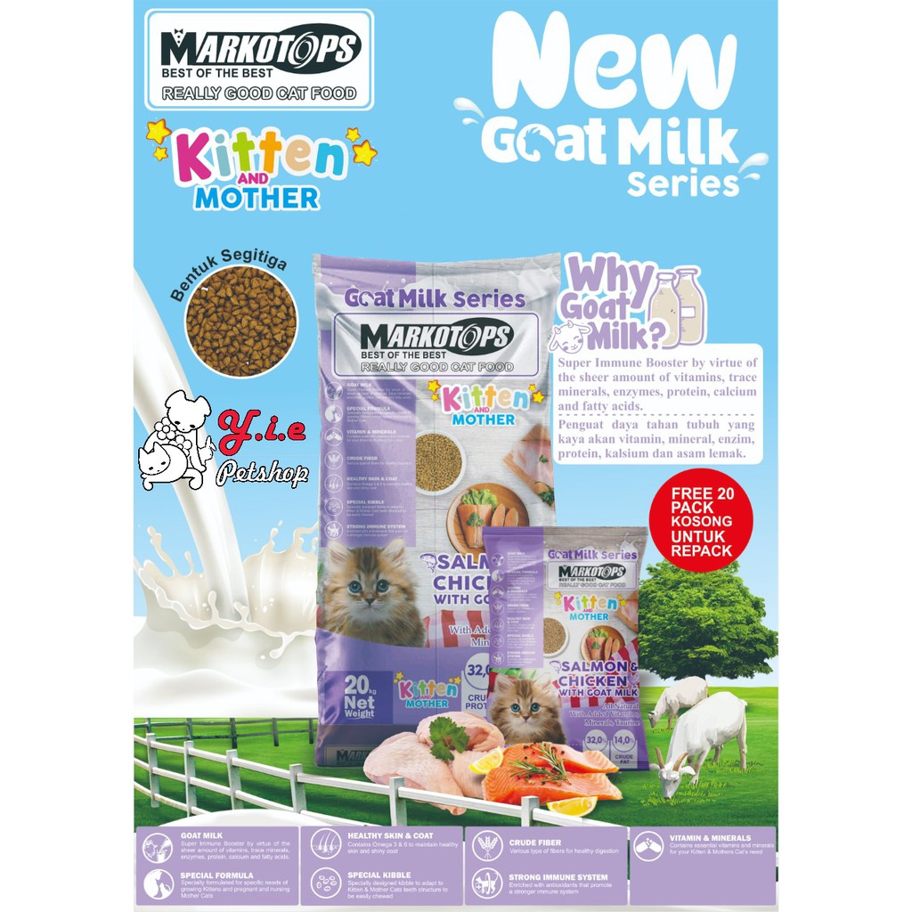 Pakan Kucing MARKOTOPS Kitten & Mother 20kg