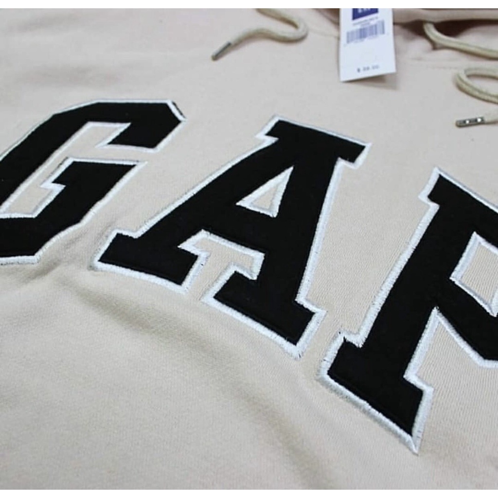 SWEATER HOODIE GAP CREAM BORDIR FULLTAG&amp;LEBEL