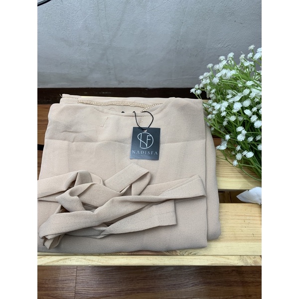ABAYA OUTER KARDIGAN ABAYA SIZE XS S M | CARDY ABAYA-milktea