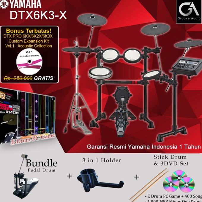 Drum Elektrik Yamaha Dtx6K3-X + Pedal/ Dtx6K3X / Dtx 6K3X / 6K3 / 6K3X