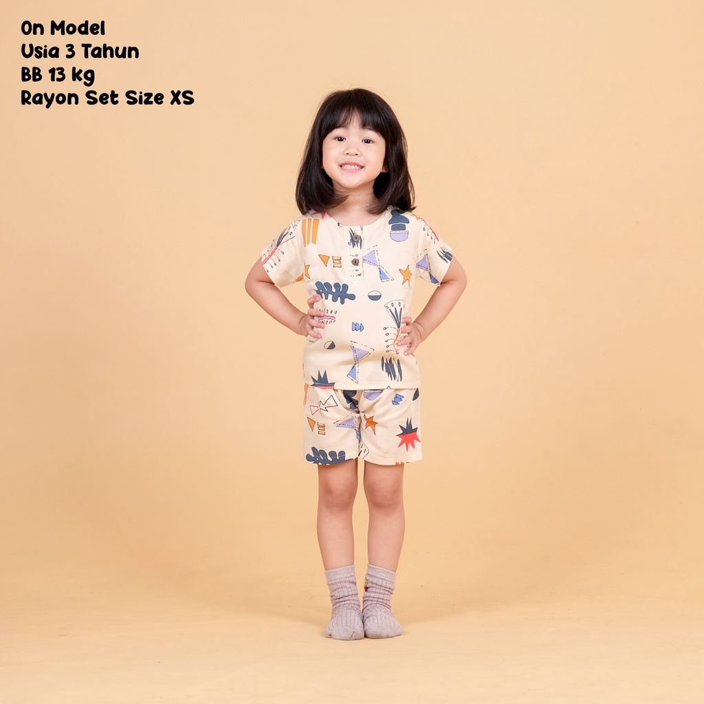 Piyama anak &amp; baju tidur bayi bahan Rayon premium by cais kids usia 1 2 3 4 5 6 7 8 tahun