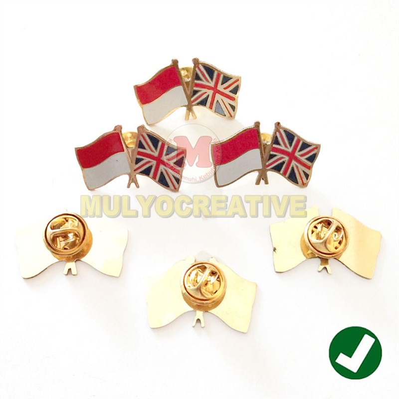 Jual Pin Bendera Persahabatan Negara Inggris Dan Indonesia Murah Flag Pin Shopee Indonesia