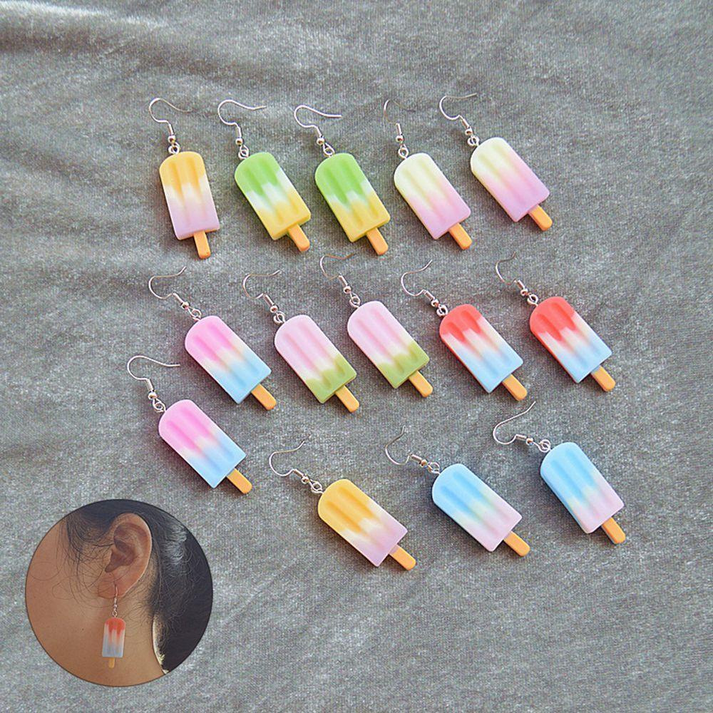 Nanas 1pasang Resin Eardrop Kepribadian Kreatif Menjuntai Drop Earrings