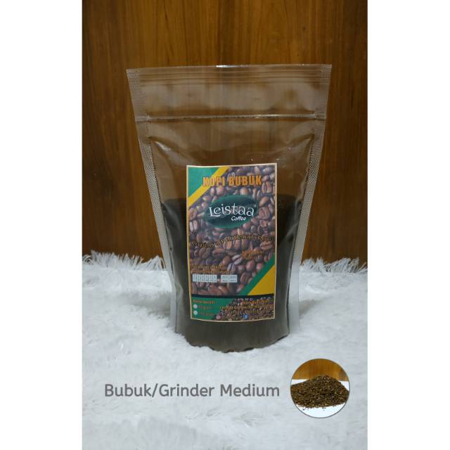 

Kopi Bubuk Robusta Leistaa Coffee 190 Gram (Bubuk/Grinder Medium)