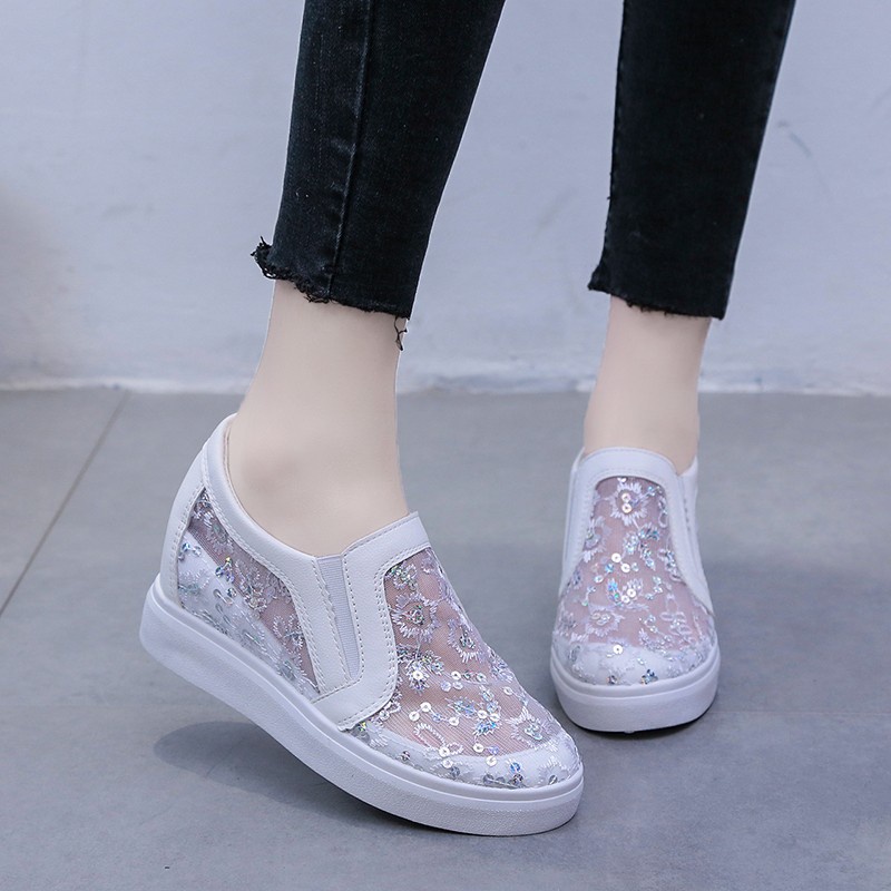 [DUNIA FASHION] Sepatu Slip On Wedges Wanita Sepatu Korea Style Import premium quality DF 581
