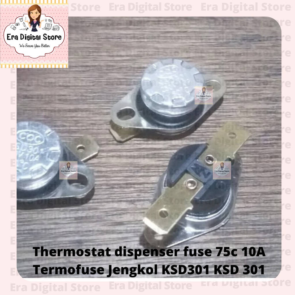 Thermostat dispenser fuse 75c 10A Termofuse Jengkol KSD301 KSD 301
