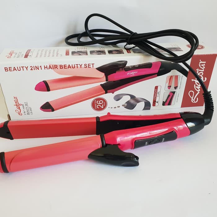 CATOKAN RAMBUT LADYSTAR LS-2007 CATOKAN 2IN1 ADALAH ALAT CATOK RAMBUT MINI CURLY MURAH TERLARIS