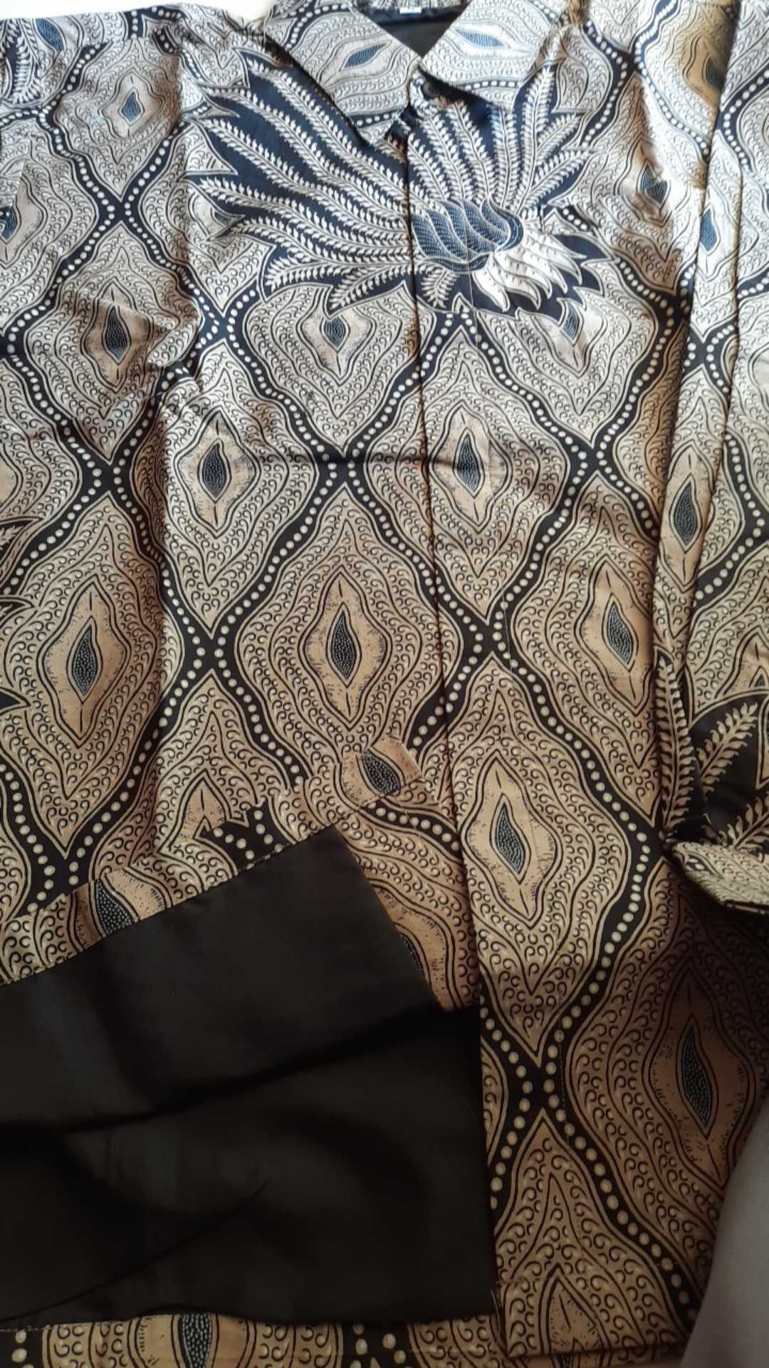 Pari Mocca Kemeja Batik Pria Full Furing Katun Halus Sragenan