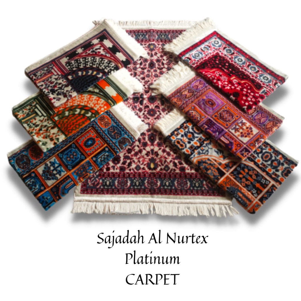 Sajadah Turkiye Platinum Carpet Al Nurtex / Sejadah tebal / Sejadah Turki / Sajadah AL Nurtex Platin
