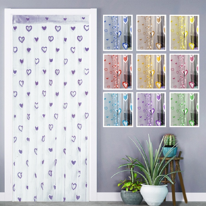 Terpopuler  Tirai Benang Motif Love Ukuran 100x200cm  / Dekorasi Cantik Jendela Pintu Ruang Kamar Murah / Tirai Benang Pintu Dan Jendela Cantik Motif LOVE / Gorden Motif Heart Dekorasi Pintu/ Gorden Motif Love Dekorasi Pintu Dan Jendela - Q1-1