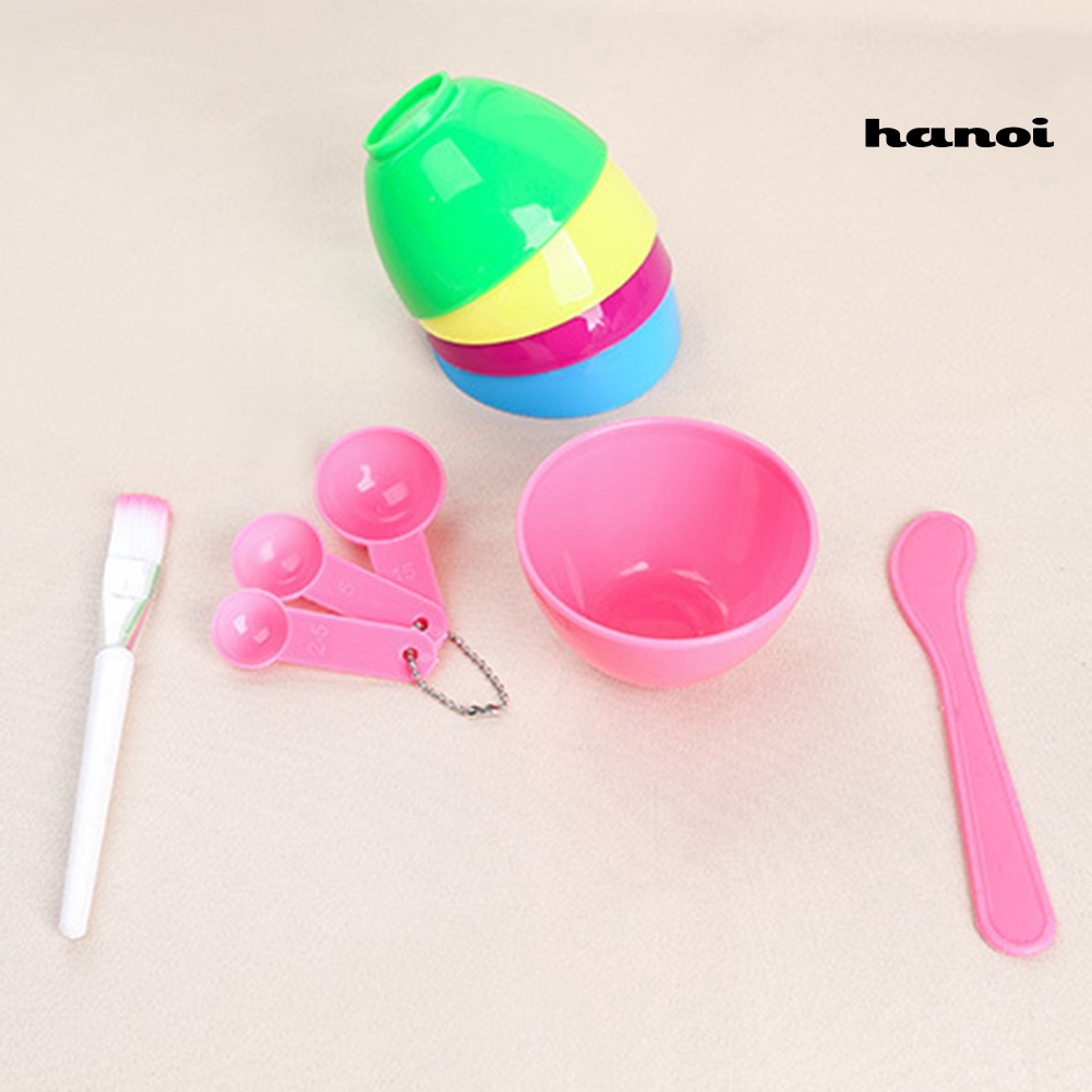 HQTM_4 in 1 DIY Homemade Makeup Beauty Facial Face Mask Bowl Brush Spoon Stick Tools