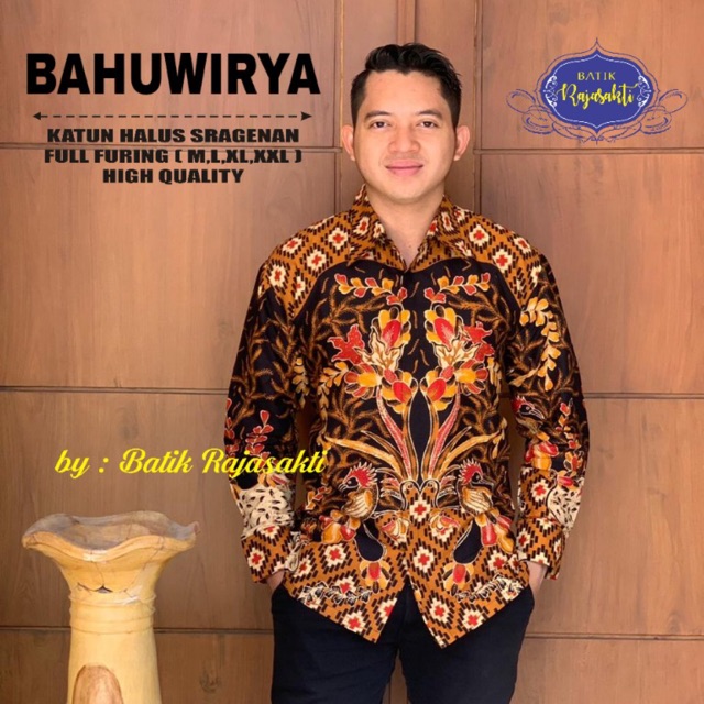 BATIK BAHUWIRYA FULL FURING KATUN HALUS SRAGENAN ORI SOLO SIZE M-XXL TERMURAH