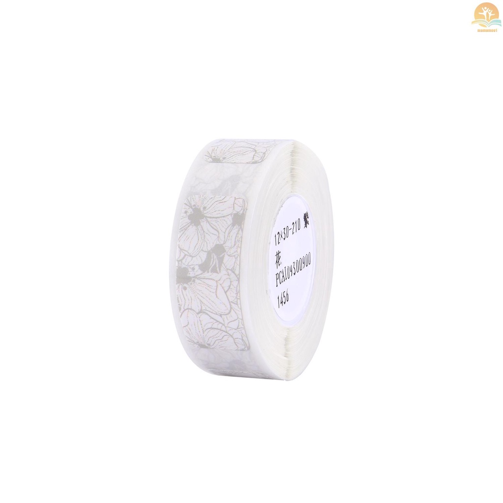 Niimbot Thermal Printing Label Paper Barcode Price Size Name Blank Labels Waterproof Tear Resistant 12*30mm 210pcs/roll for Home Organizer Supermarket Store Catering